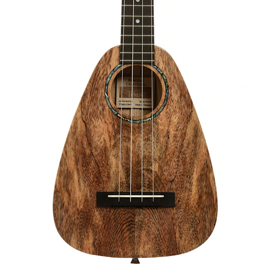 Front of Romero Creations Tiny Tenor Spalted Mango Ukulele