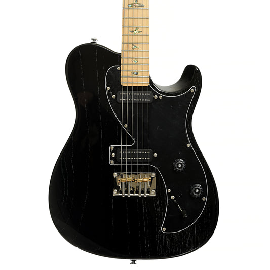 Front of PRS SE B-Stock NF 53 Black Doghair Electric Guitar 