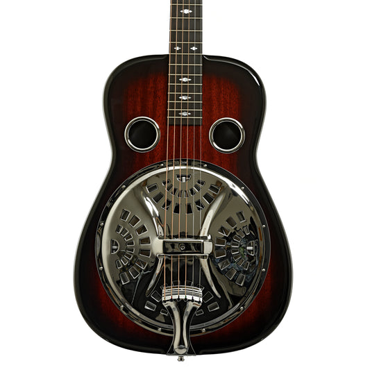 Front of Beard Belle E-Body Squareneck Resonator Guitar