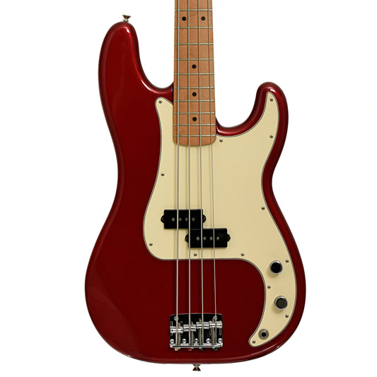 Front of Fender Standard Precision Electric Bass