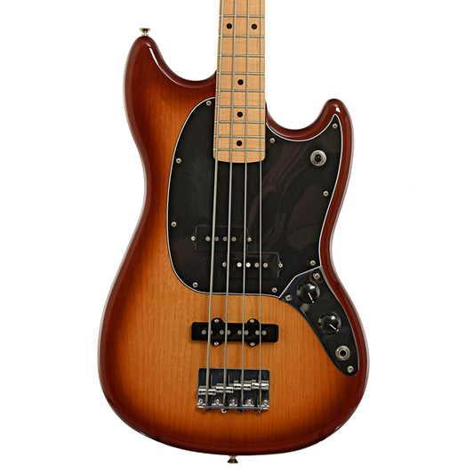 Front of Fender Player Mustang PJ Electric Bass