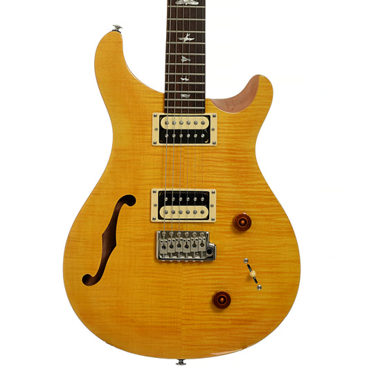 Front of PRS  SE Custom 22 Semi-Hollow Electric Guitar (2022)
