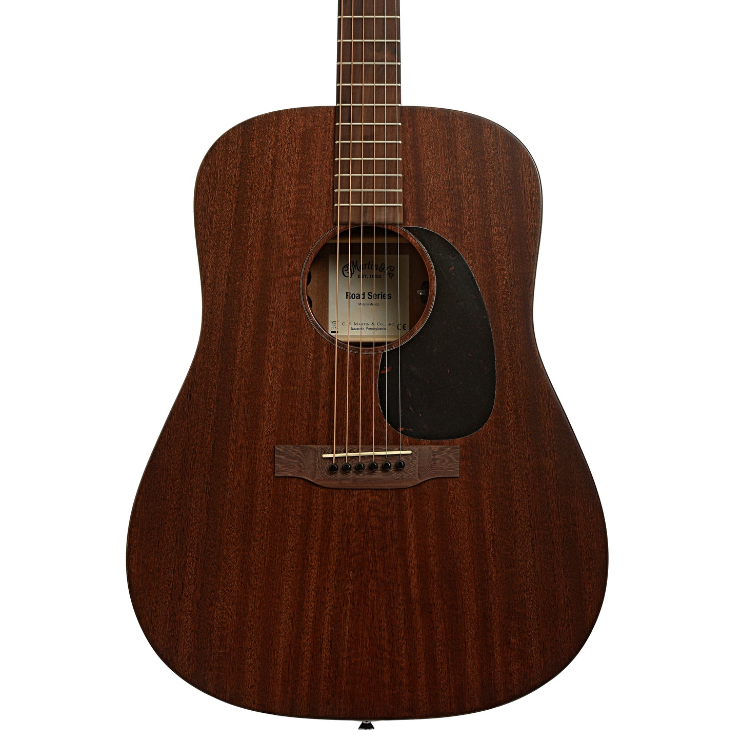 Front of Martin D-10E Retro Sapele Guitar 