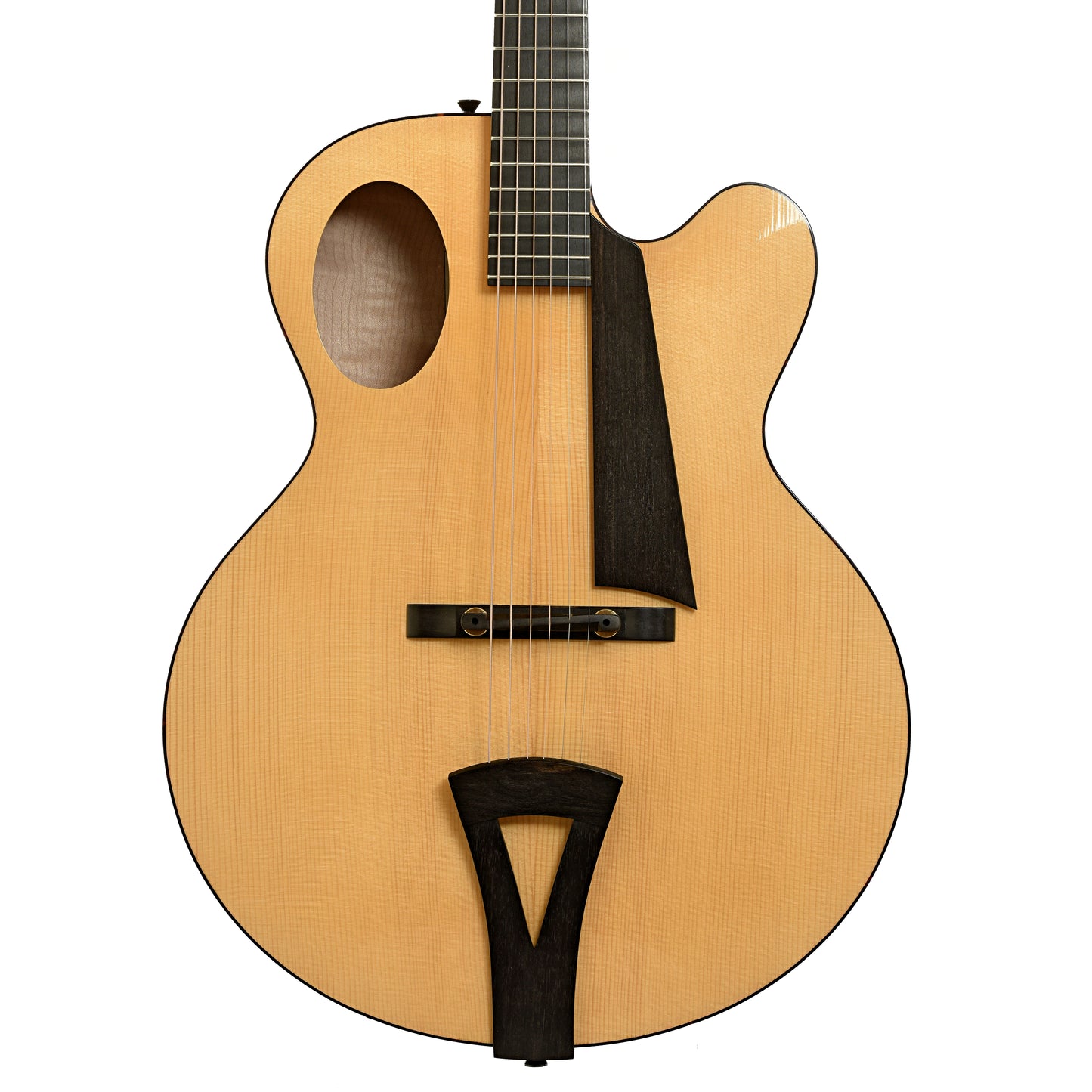 Front of Andersen 17 in. Oval Hole Archtop Acoustic Guitar  