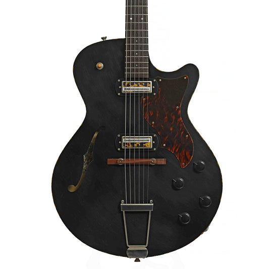 Front of Collings Ladybird Hollowbody Electric Guitar & Case