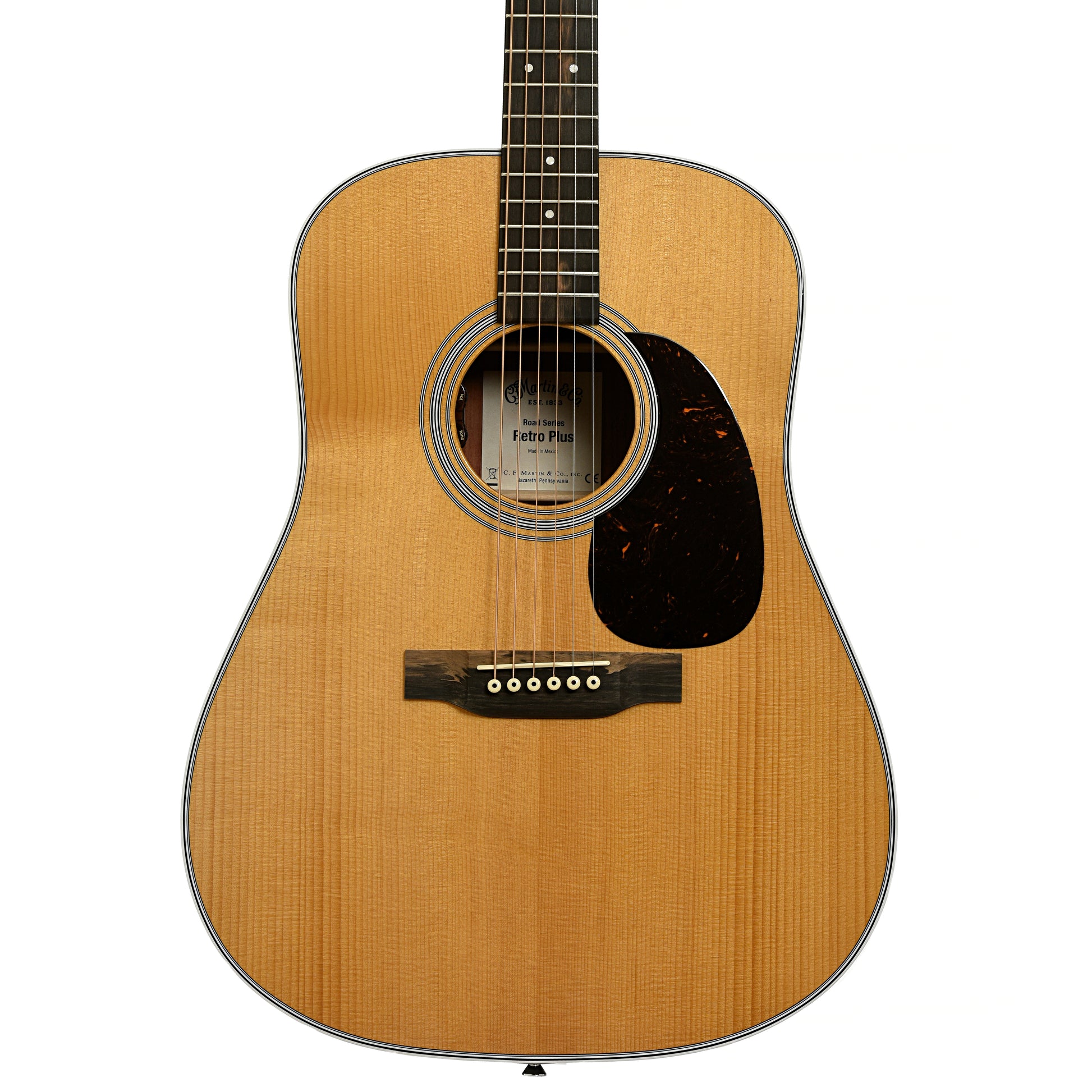 Front of Martin DE Retro Plus Granadillo Guitar