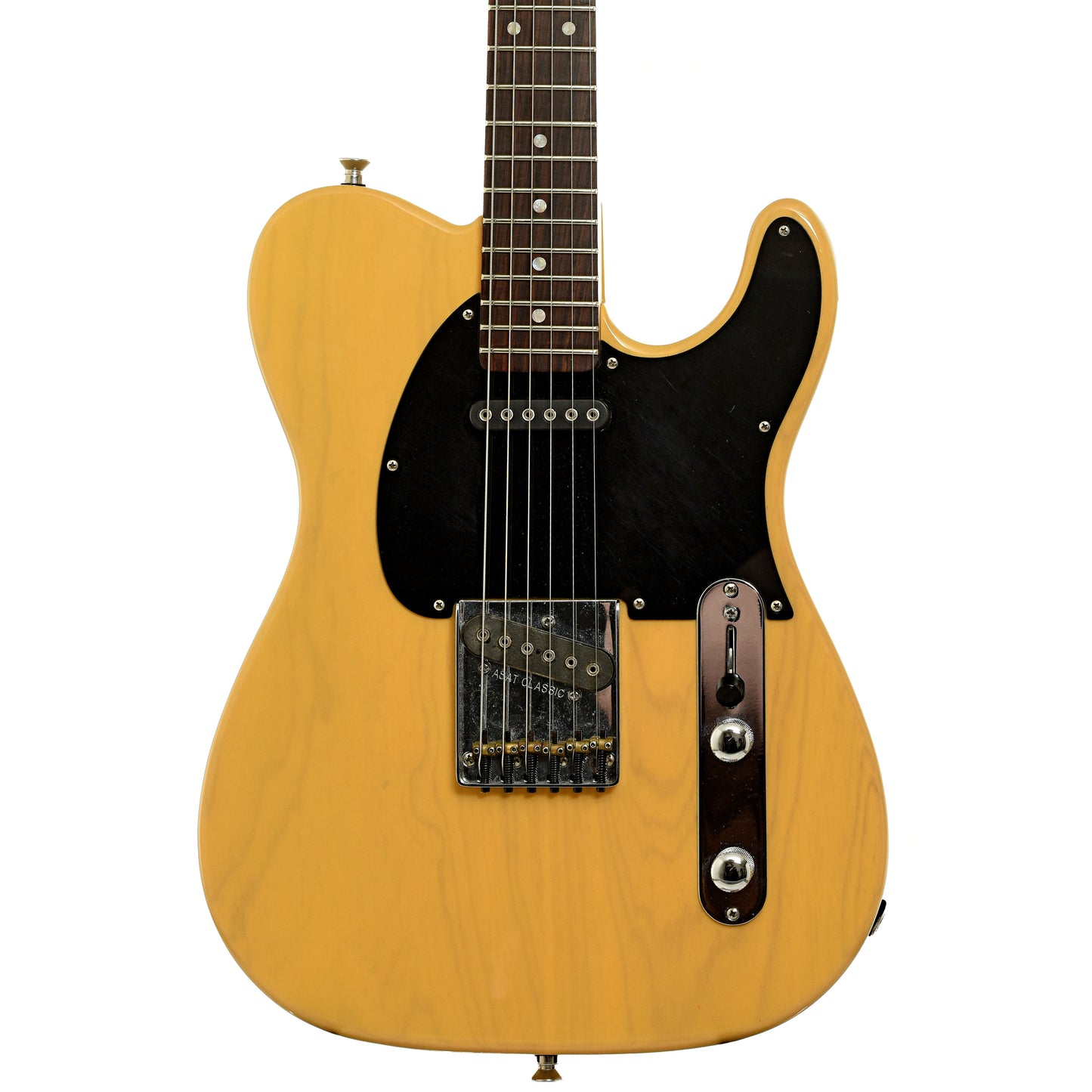 Front of G&L ASAT Classic Electric Guitar
