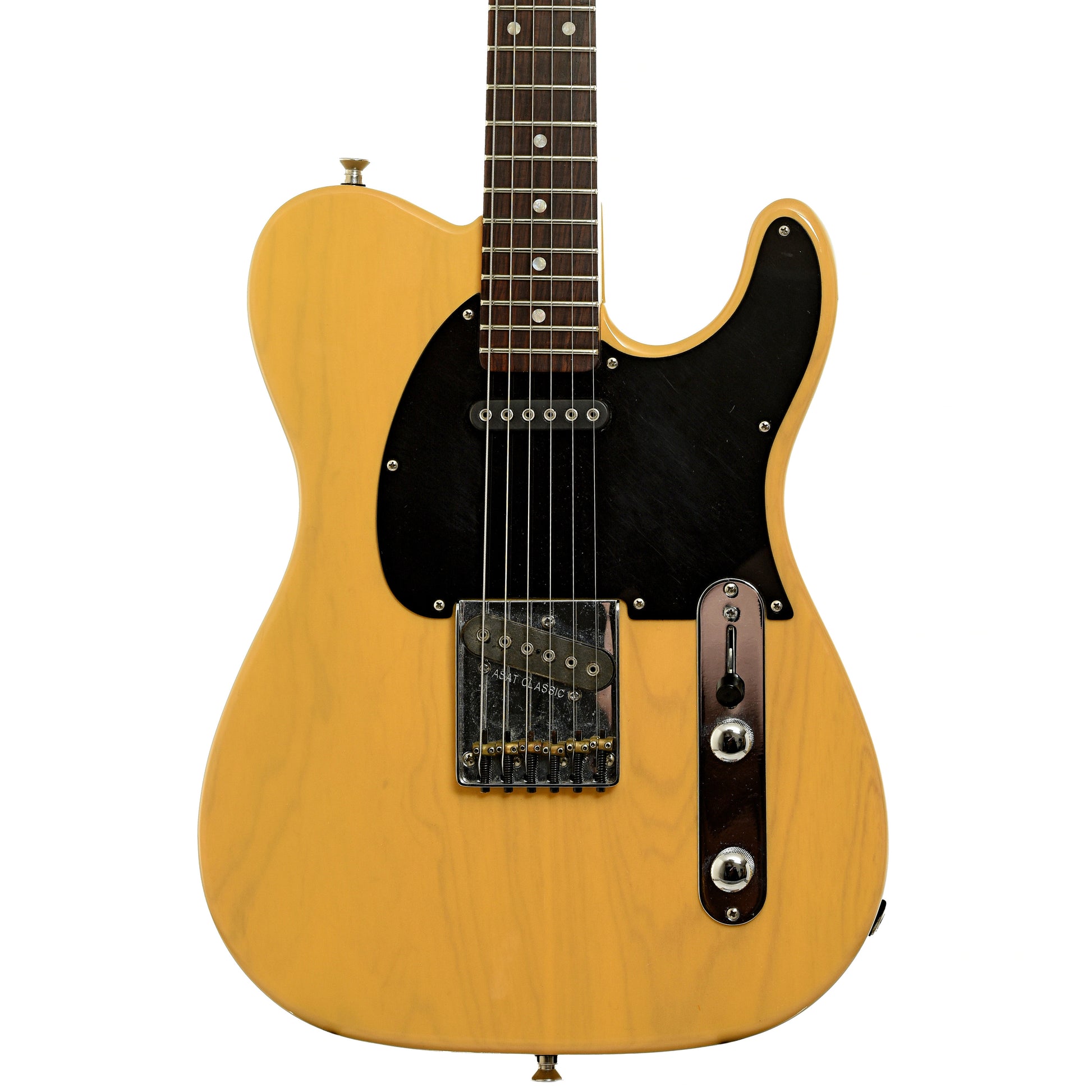 Front of G&L ASAT Classic Electric Guitar