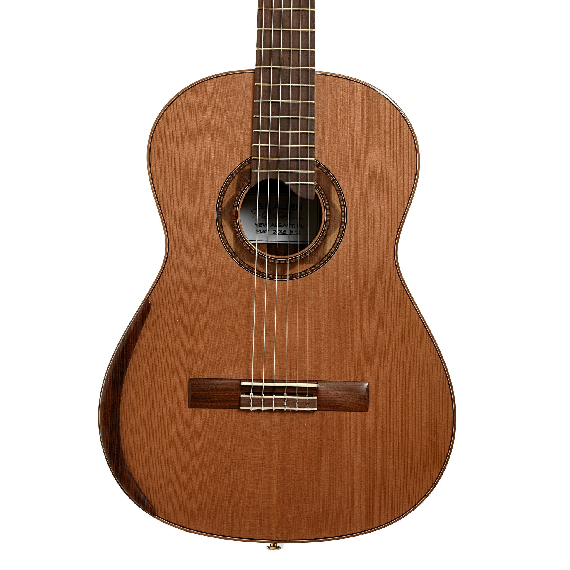 Front of SF Allen Classical Guitar 