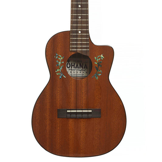 Ohana TK-60CG Tenor Ukulele, Body Front 1