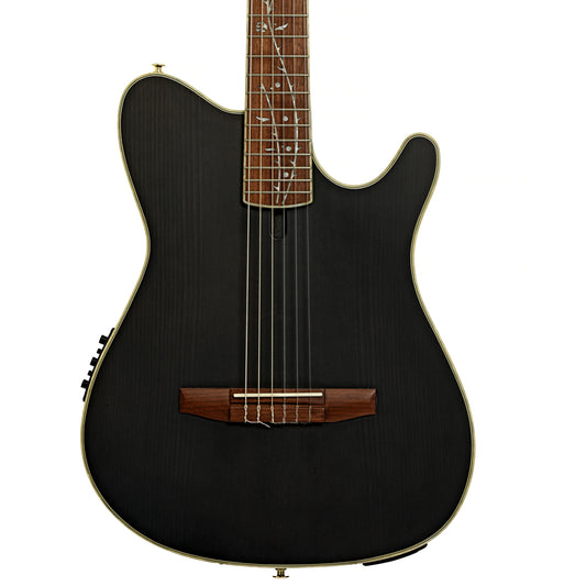 Front of Ibanez TOD10N Tim Henson Signature Nylon String Acoustic-Electric Guitar