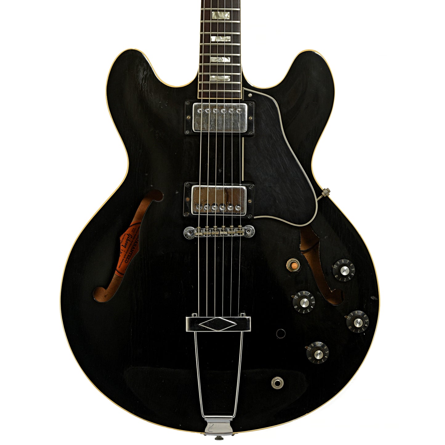 Front of Gibson ES-335 Hollowbody Electric Guitar 