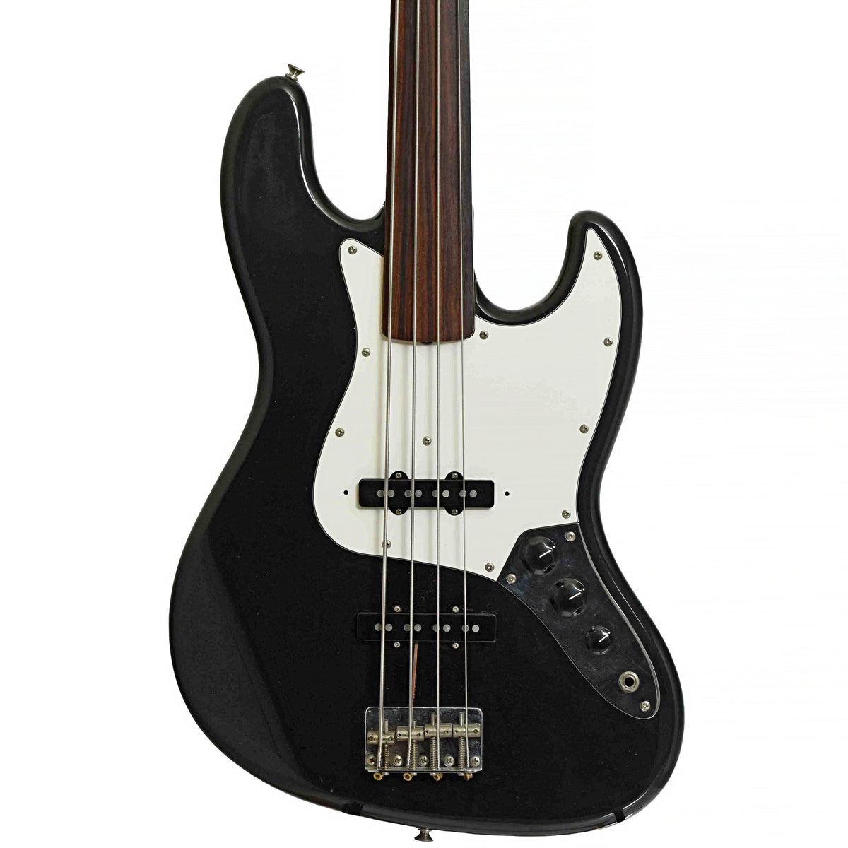 Front 2 of Fender Jazz Fretless Electric Bass