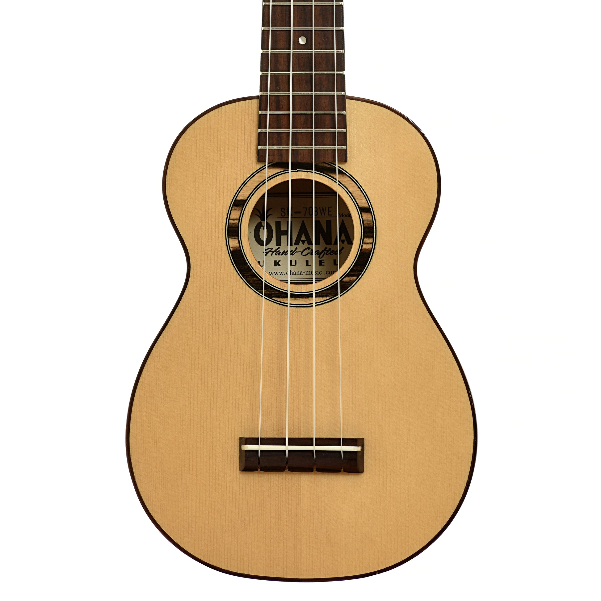 Front of Ohana SK-70BWE Soprano Uke