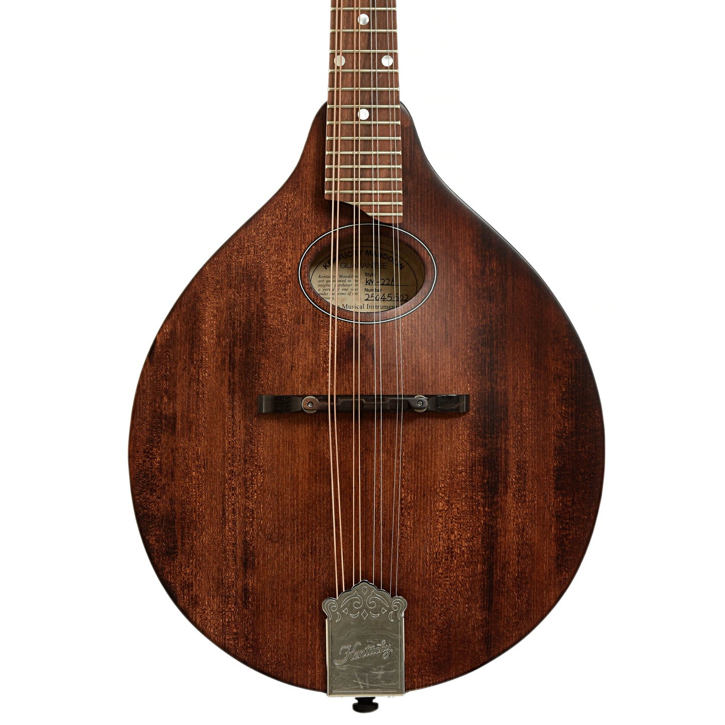 Front of Kentucky KM-226 Oval Hole A-Model Mandolin