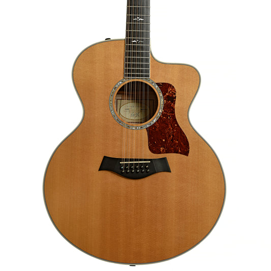 Front of Taylor 655-CE 12-String Acoustic-Electric Guitar
