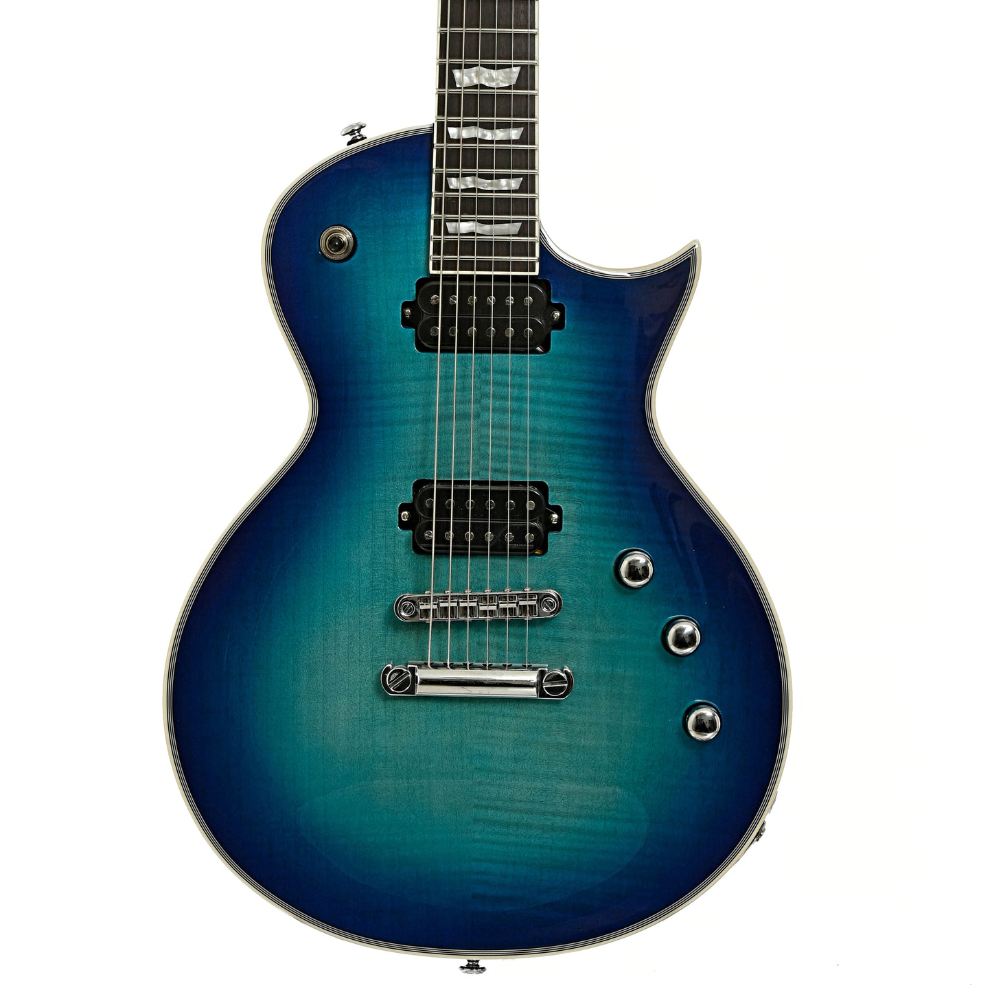 Front of ESP LTD EC-1000T CTM Electric Guitar, Violet Shadow