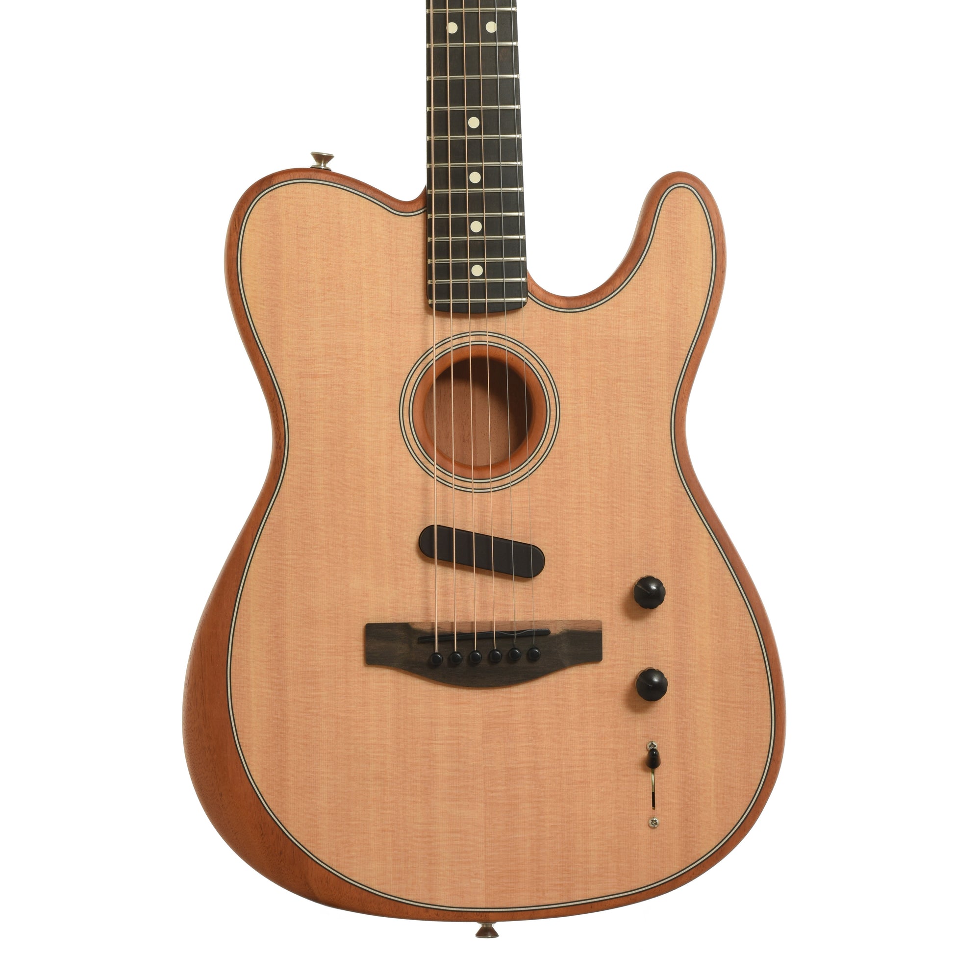 Front of Fender Acoustasonic Telecaster Acoustic-Electric GuitarFront odf Fender Acoustasonic Telecaster Acoustic-Electric Guitar