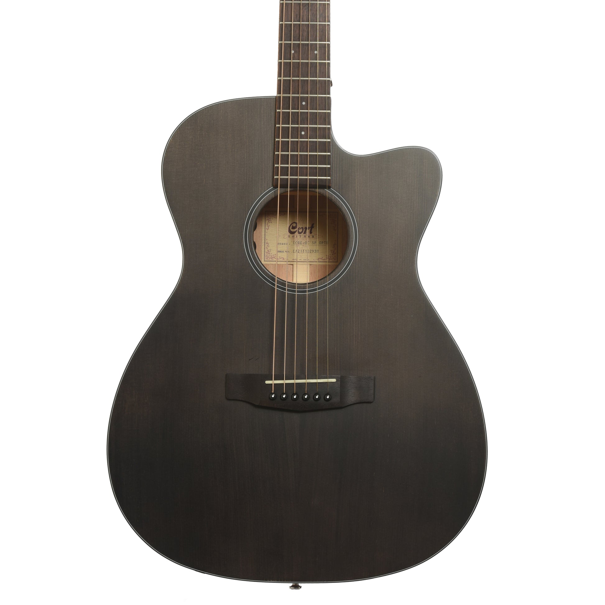 Front of Cort Core-OC SP OPTB Acoustic-Electric Guitar