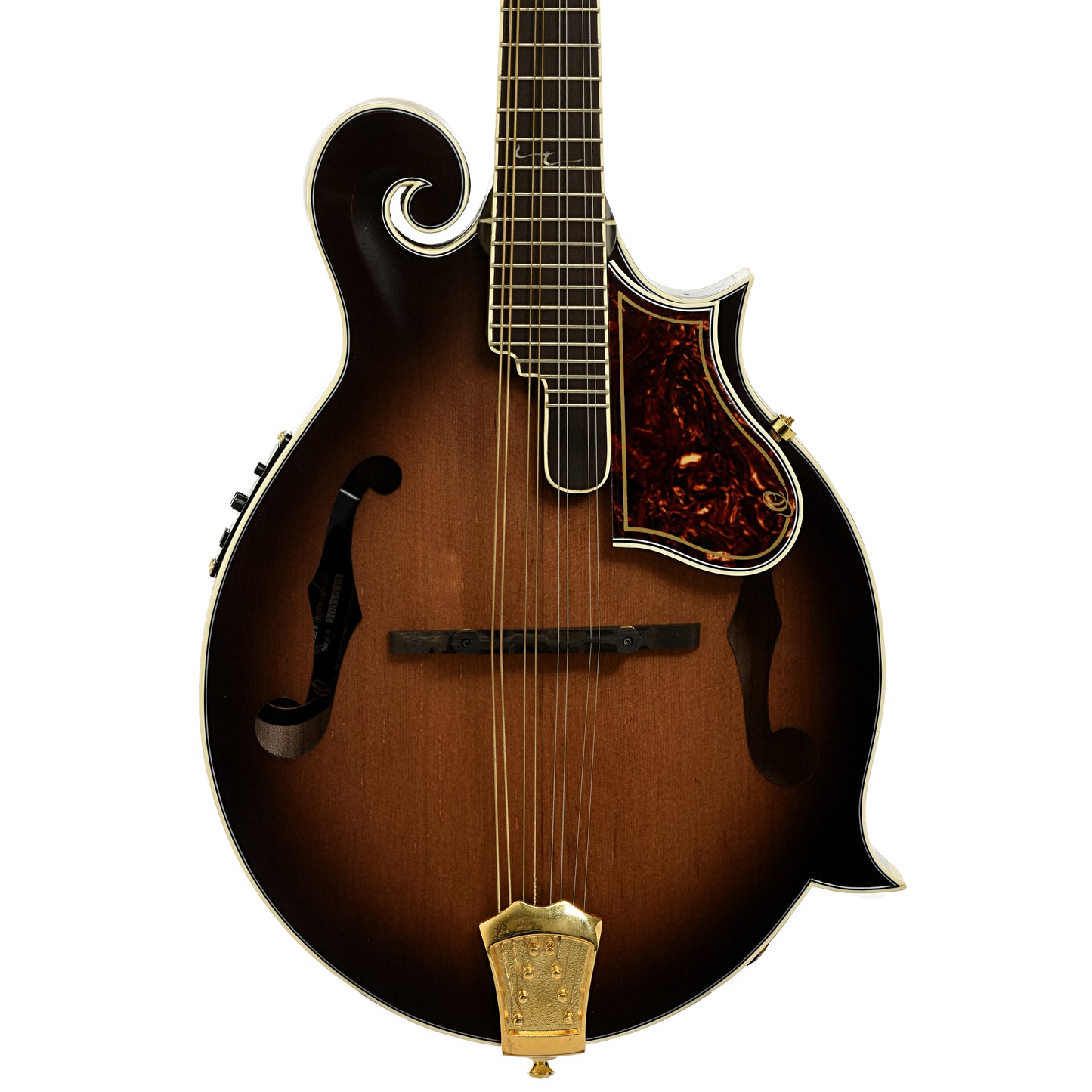Front of Ortega RMFE100AVO Acoustic-Electric F-Model Mandolin