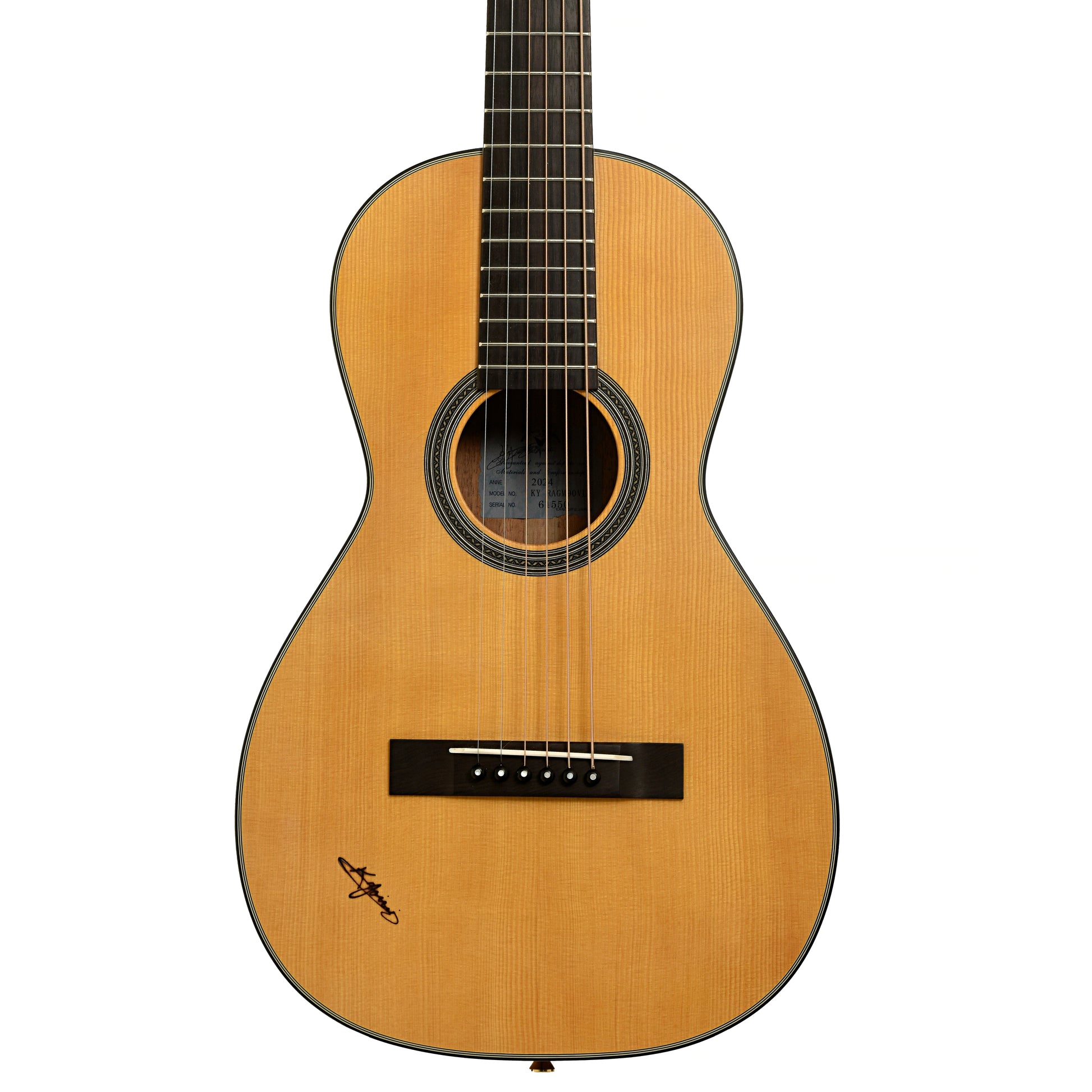 Front of Alvarez Yairi RAGM90V Ragtime Parlor LH Acoustic Guitar