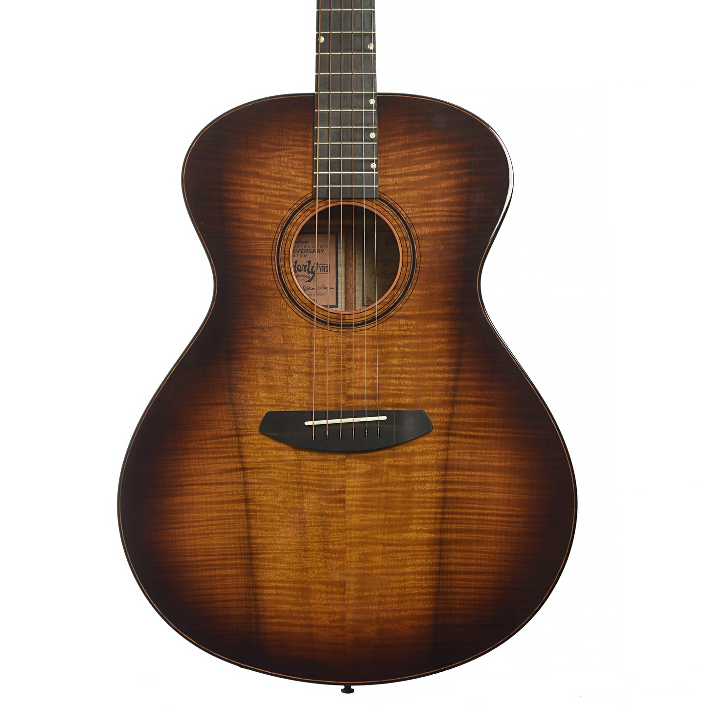 Front of Breedlove Elderly 50th Anniversary Custom Concerto Acoustic Guitar