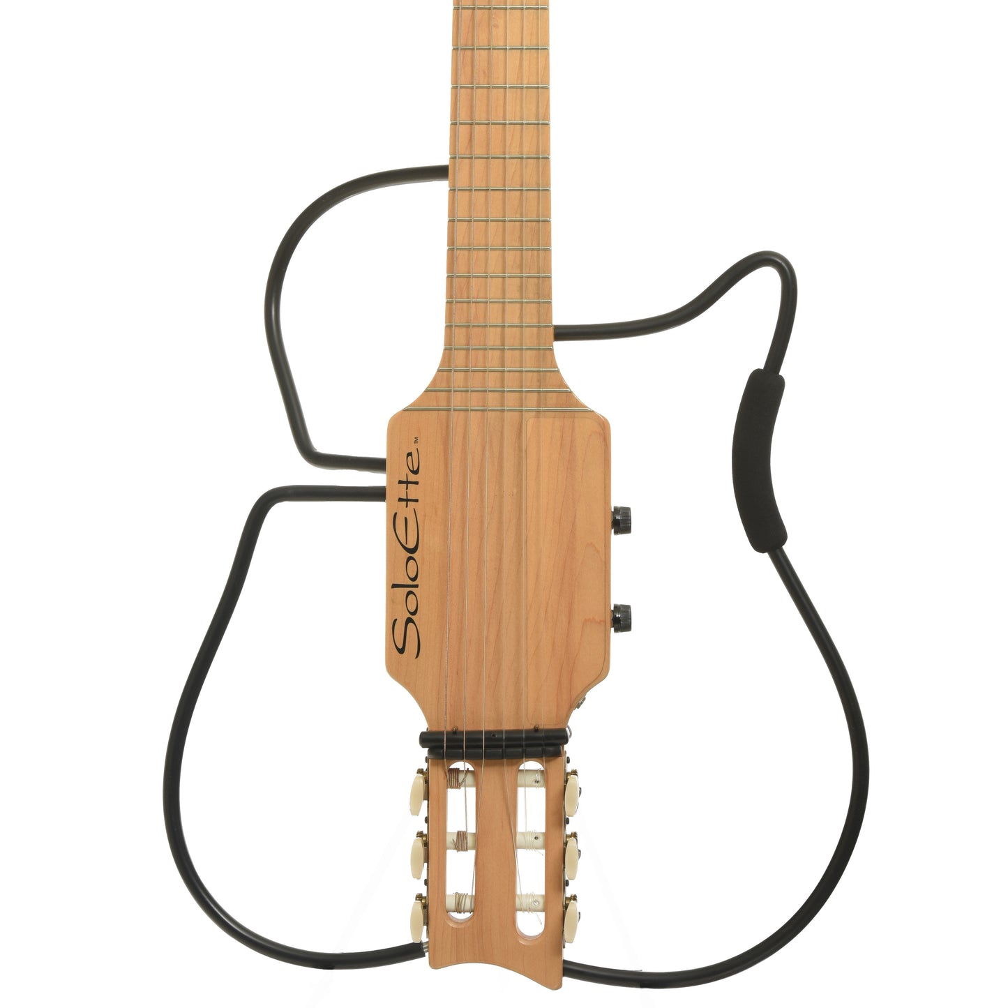 Front of Wright SoloEtte Nylon Travel Guitar 