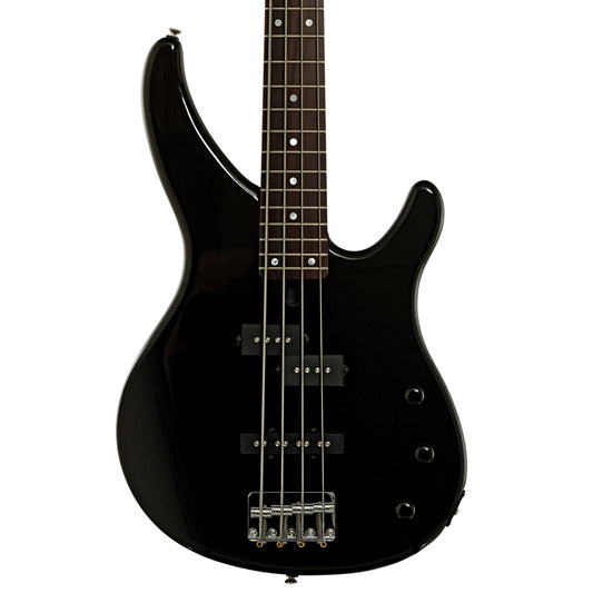 Front of Yamaha TRBX174 Electric Bass Guitar, Black