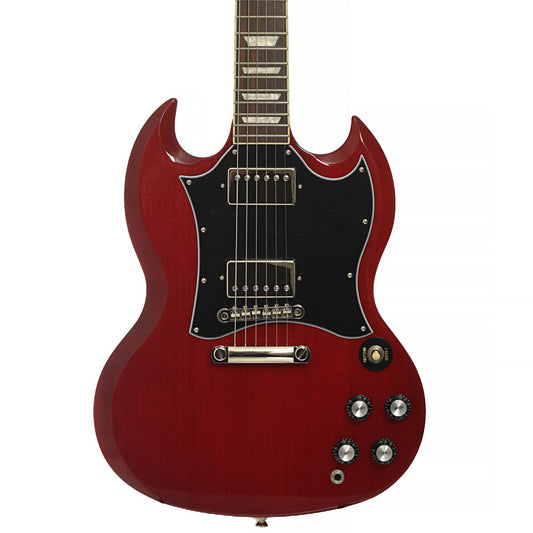 Front of Epiphone SG Standard Electric Guitar & Gigbag, Cherry