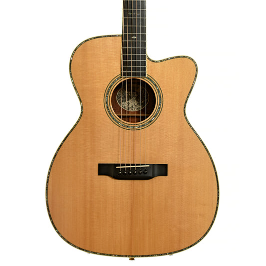 Front fo Collings OM-41 MRG Cutaway Acoustic Guitar