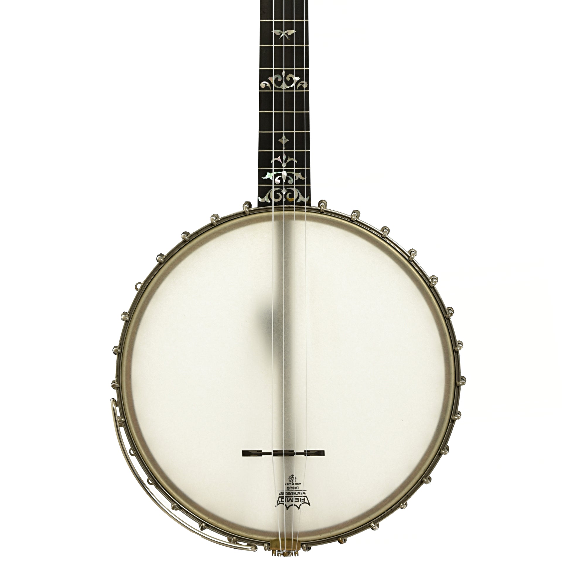Front of L.B. Gatcomb Standard 50 Open Back Banjo