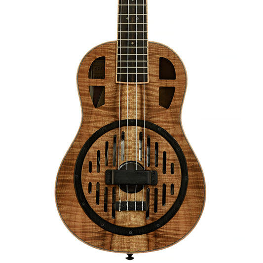Front of Mya-Moe Resonator Tenor Ukulele