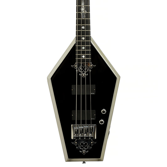Front of Schecter Diamond Series Sean Yseult Casket Electric Bass