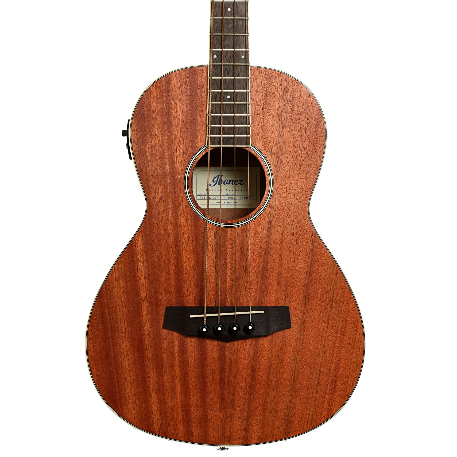 Front of Ibanez PNB14E-OPN Acoustic-Electric Bass