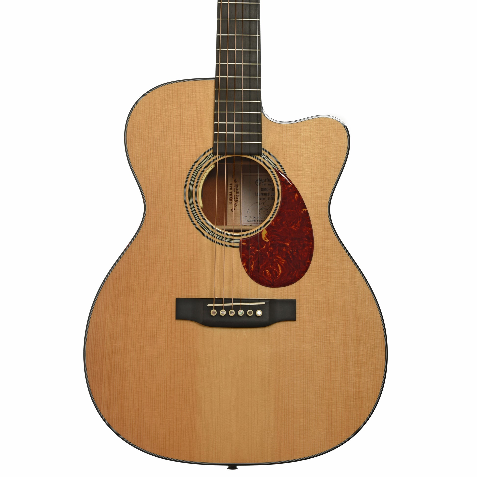 Front of Martin OMC-18 Laurence Juber Custom Edition Acoustic Electric Guitar