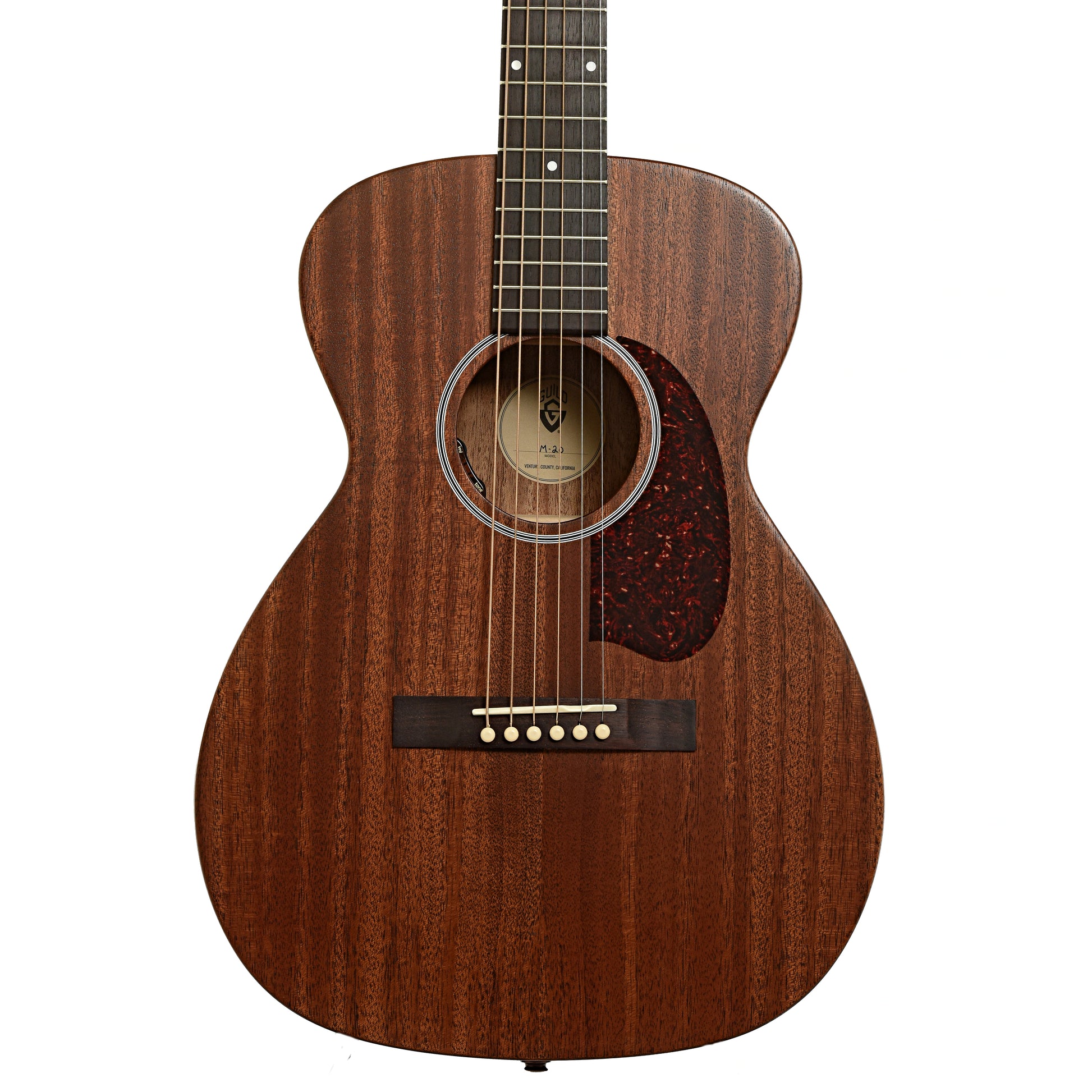 Front of Guild M-20E Acoustic-Electric Guitar, Natural