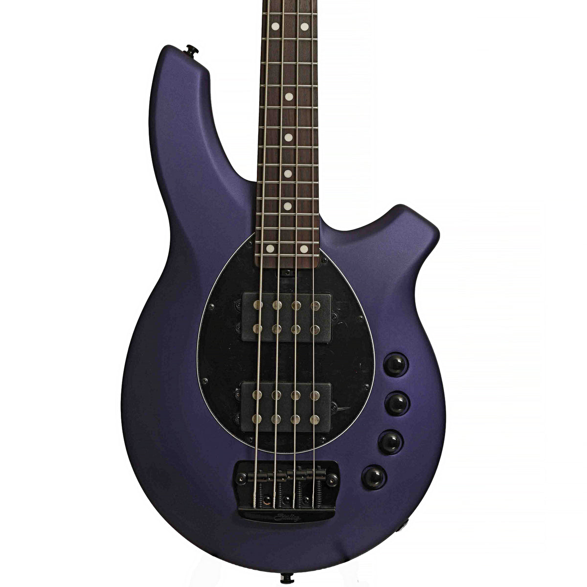 Sterling by Music Man Bongo Electric Bass Guitar, Firemist Purple Satin