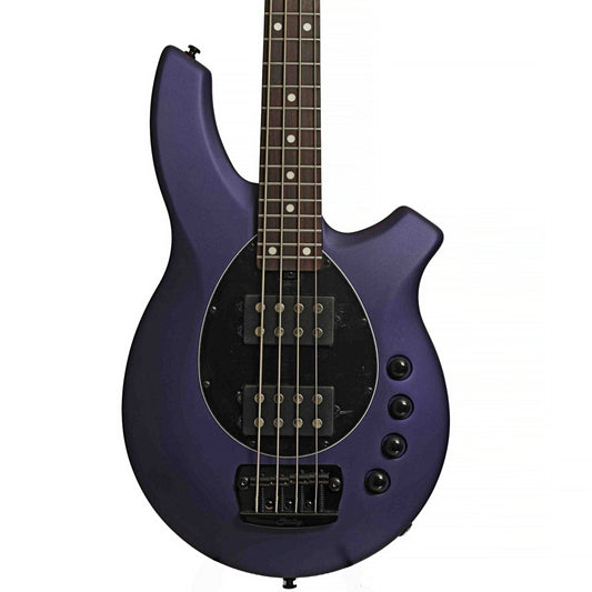 Sterling by Music Man Bongo Electric Bass Guitar, Firemist Purple Satin