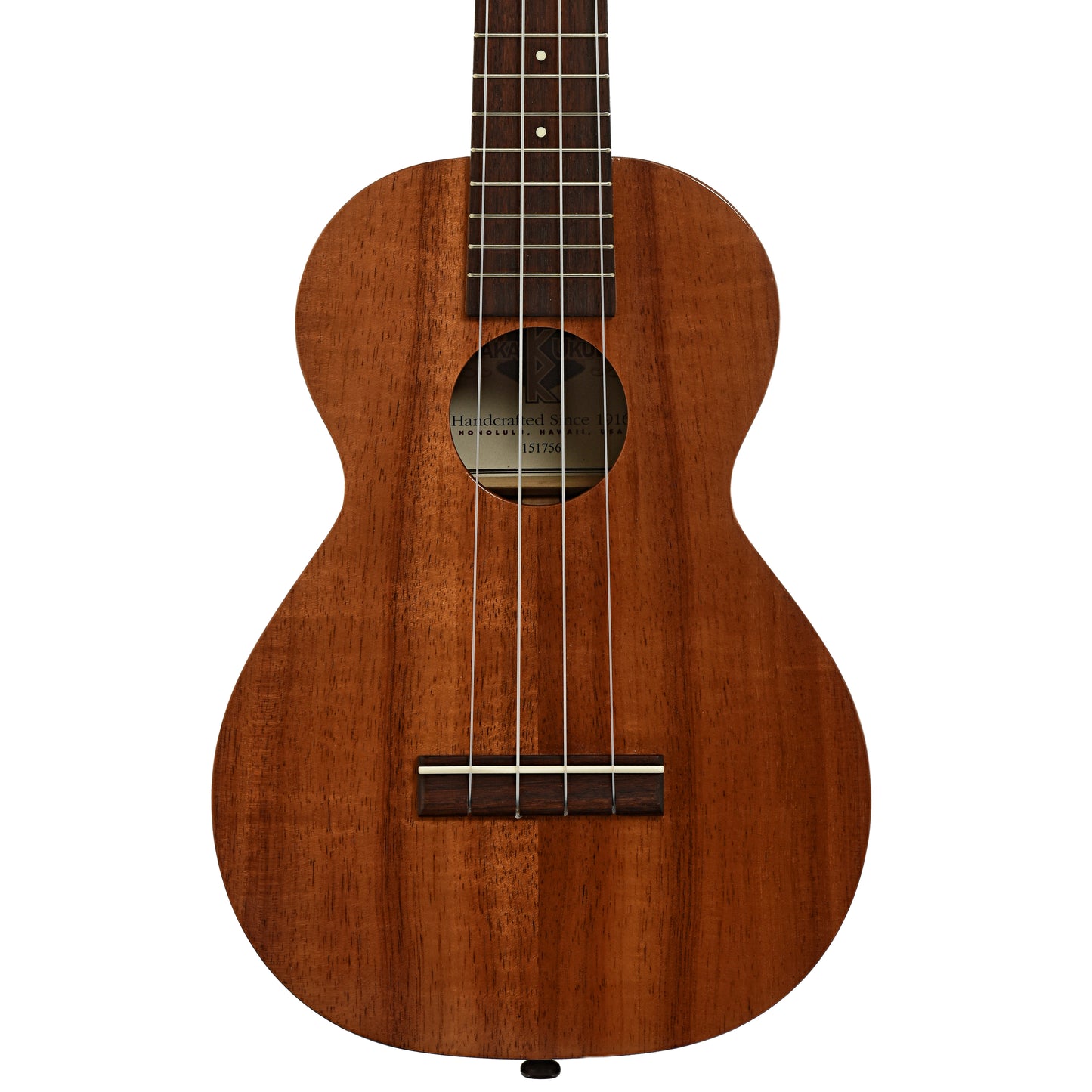 Front of Kamaka HF-2 Concert Ukulele