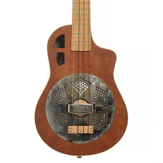 Front of Mya Moe Custom Tenor Resonator Ukulele