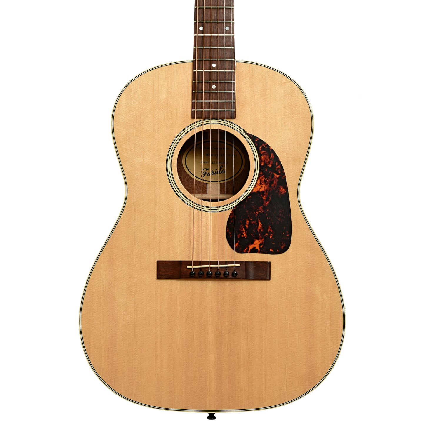 Front of Farida Old Town Series OT-25 Wide NA Acoustic Guitar