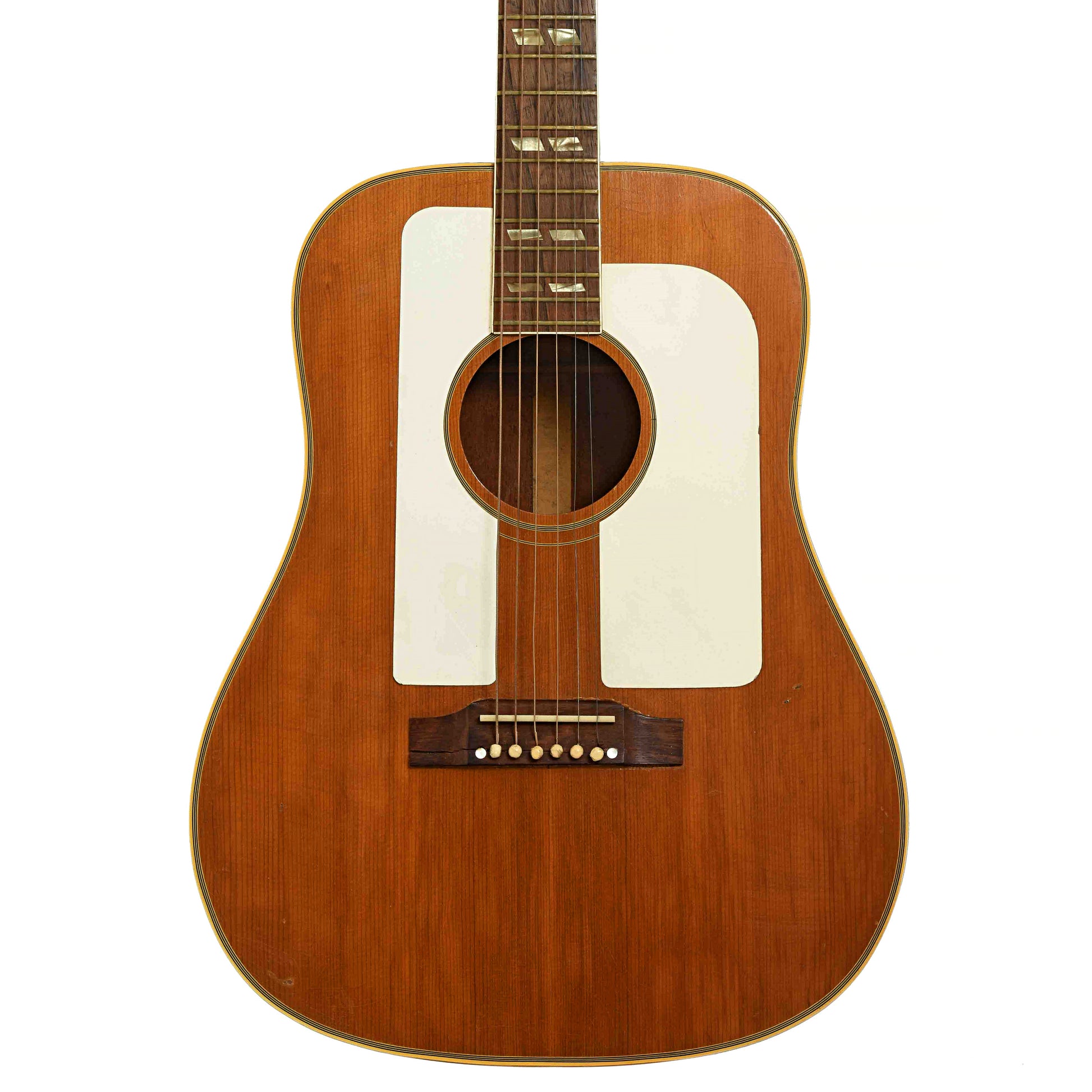 Front of Gibson FJN Folk Singer Jumbo Acoustic Guitar