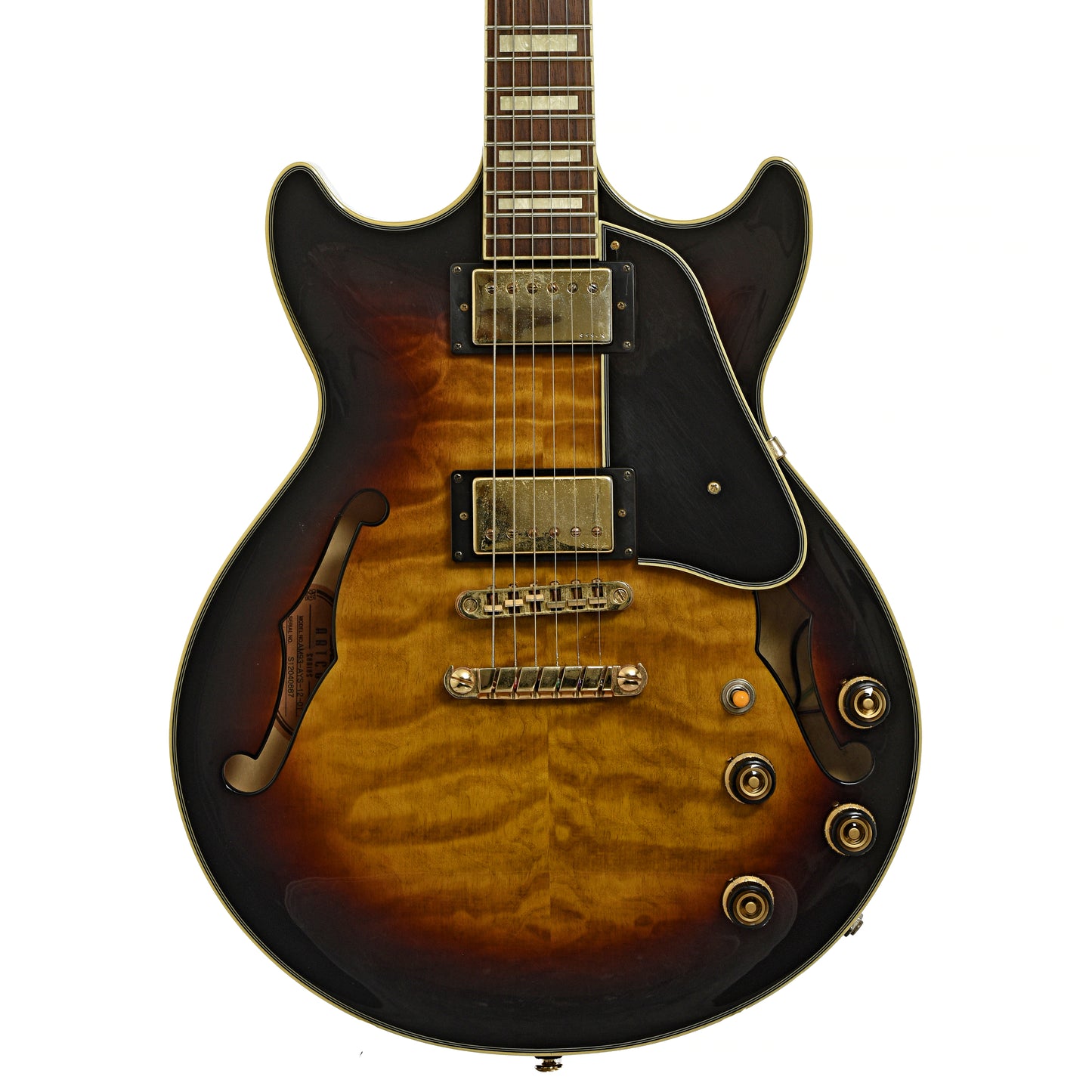 Front of Ibanez Artcore Series  AM93-AYS-12-01 Hollowbody Electric Guitar 