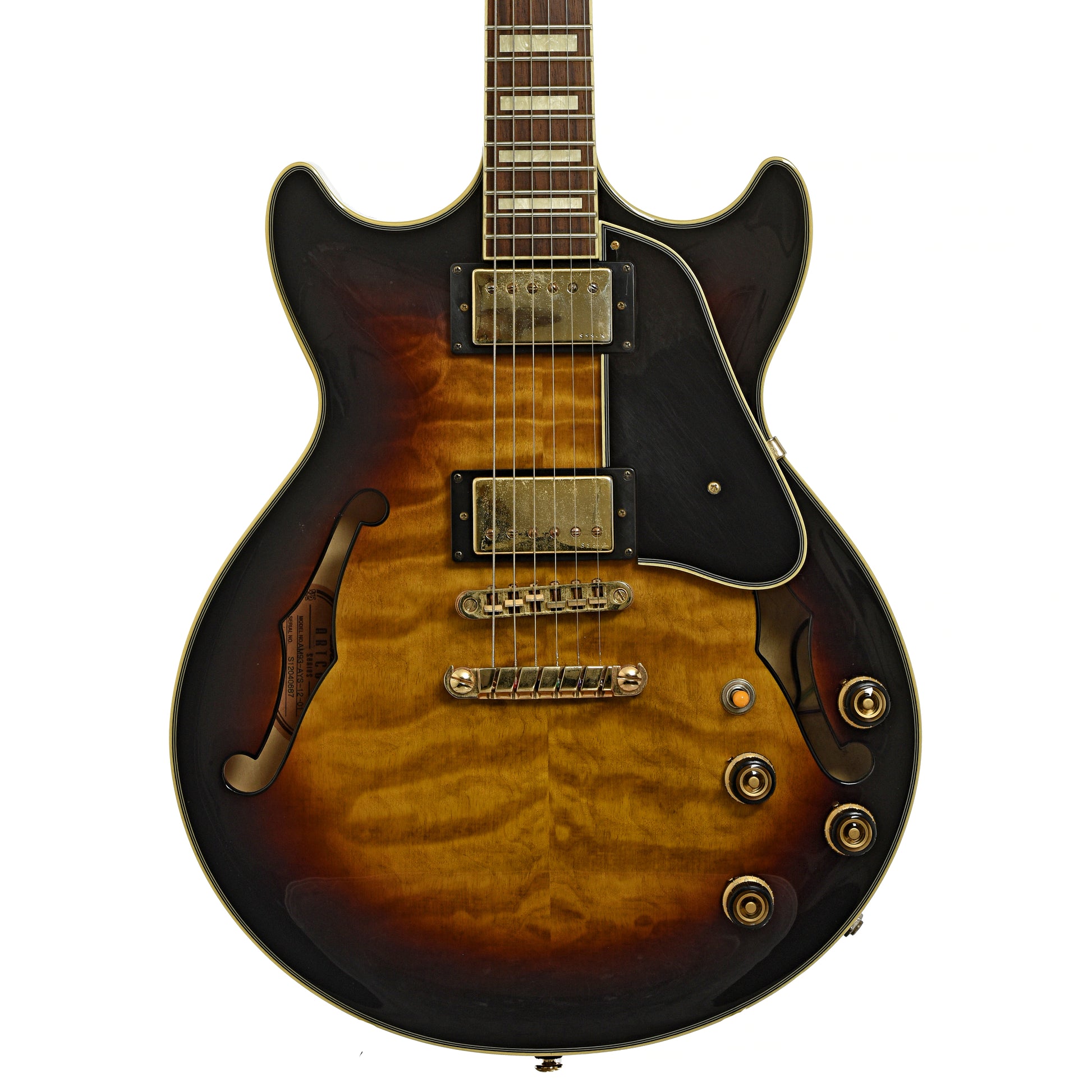 Front of Ibanez Artcore Series  AM93-AYS-12-01 Hollowbody Electric Guitar 