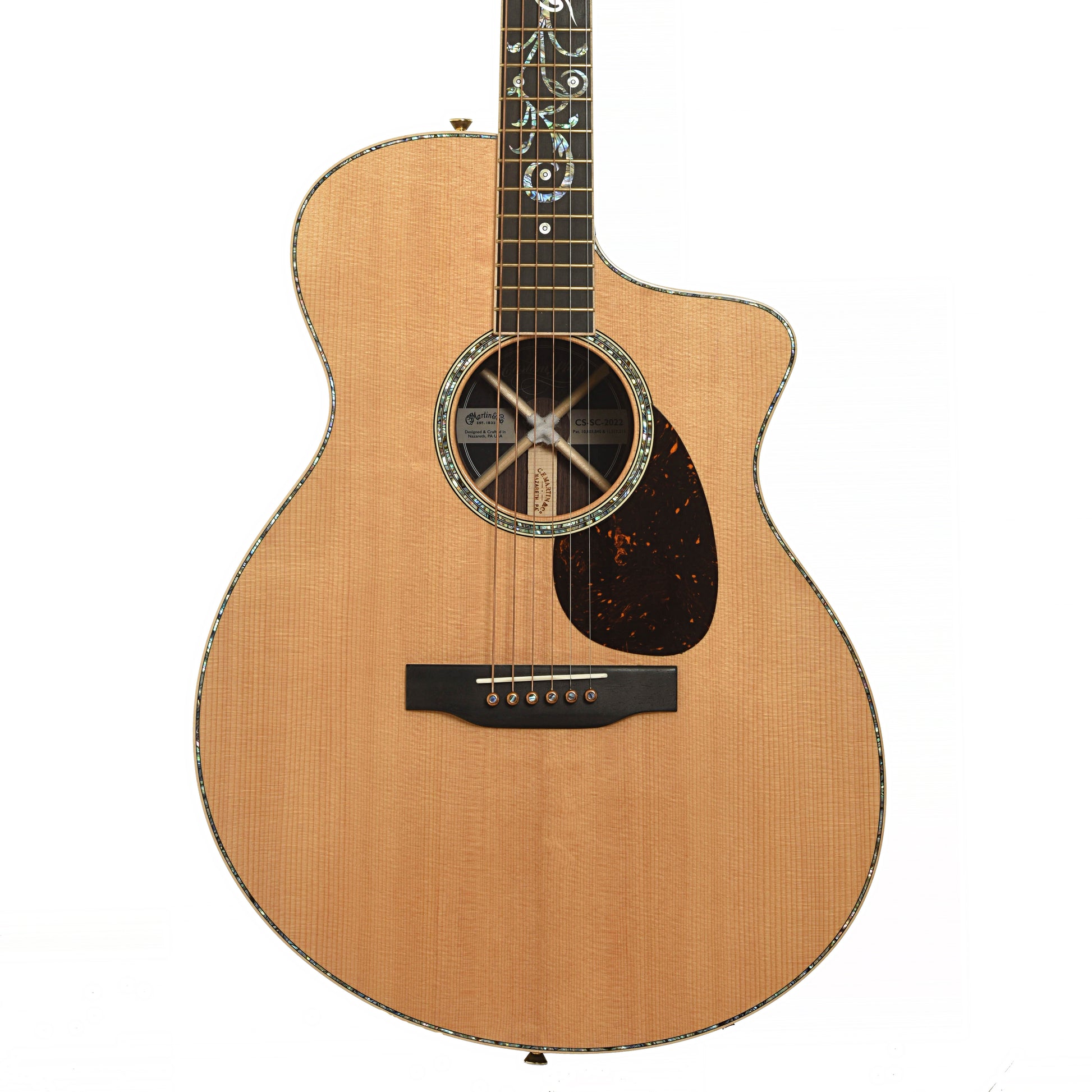 Front of Martin Custom SC Cutaway Acoustic-Electric Guitar 
