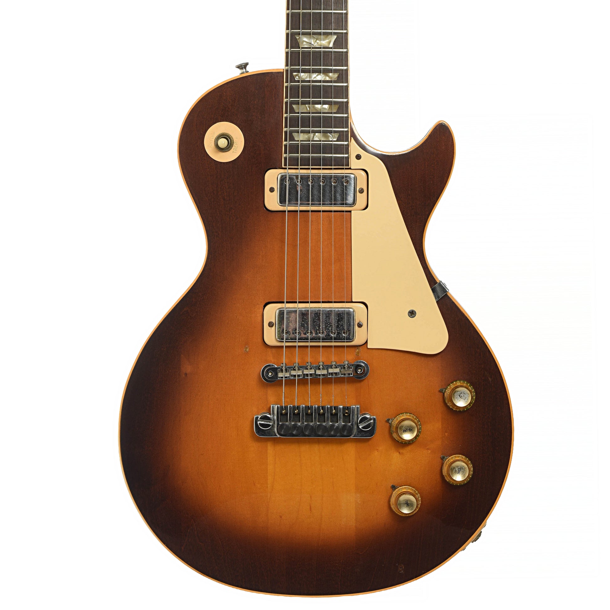 Front of Gibson Les Paul Deluxe Electric Guitar