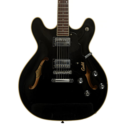 Front of Guild SF4-BK Starfire Semi-Hollowbody Electric Guitar