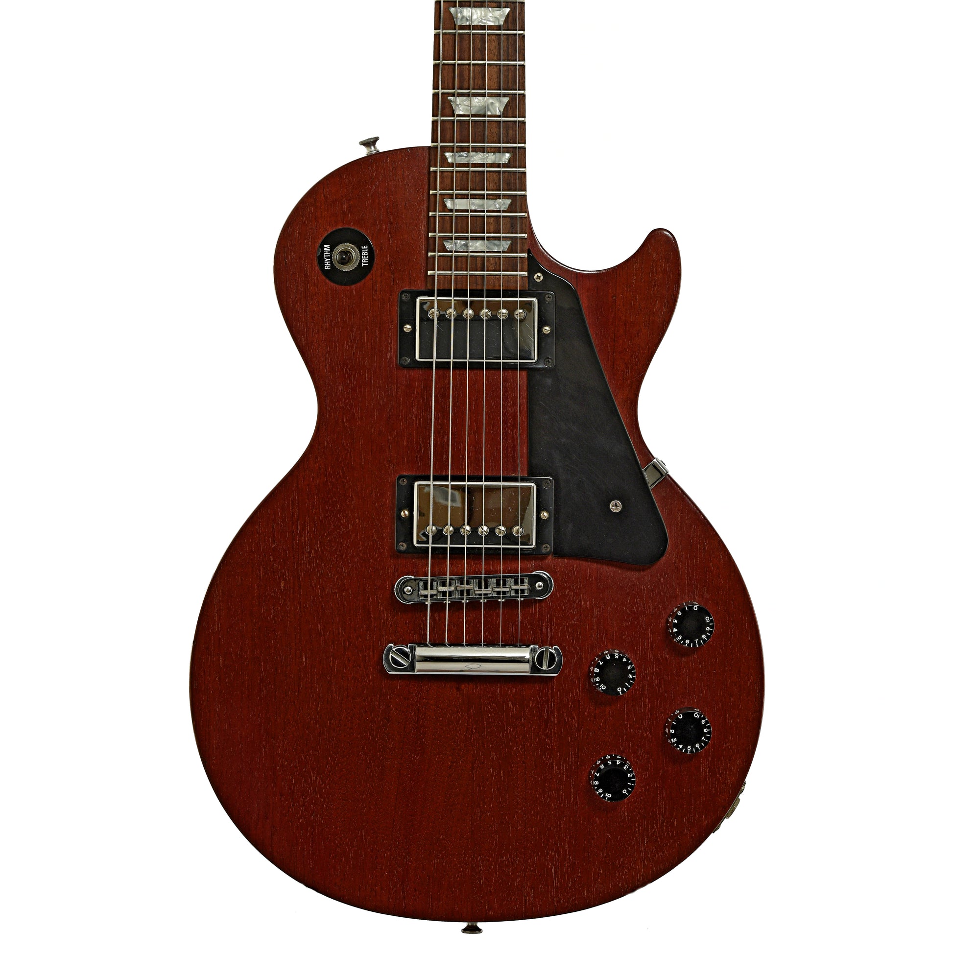 Front of Gibson Les Paul Studio Faded Electric Guitar