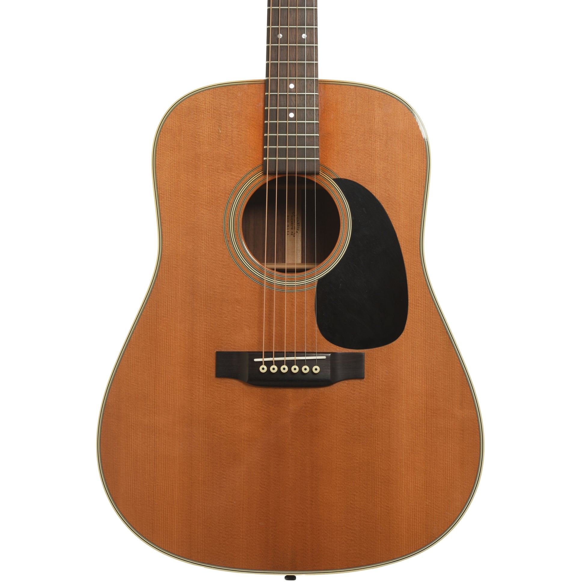 Front of Martin D-28 Acoustic Guitar