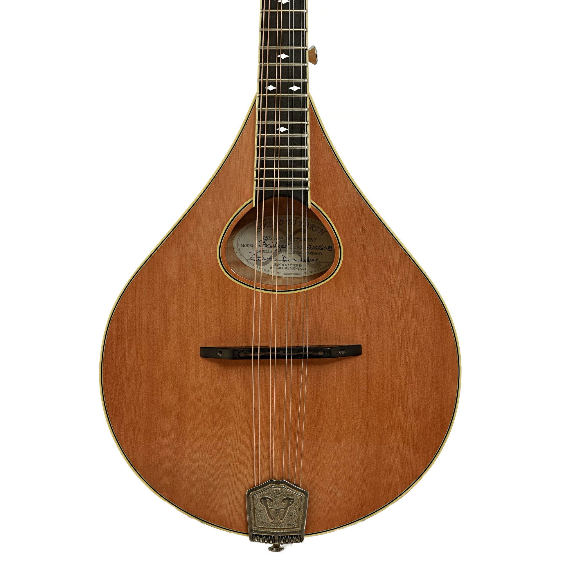 Front of Weber Bridger A-Style Mandolin 